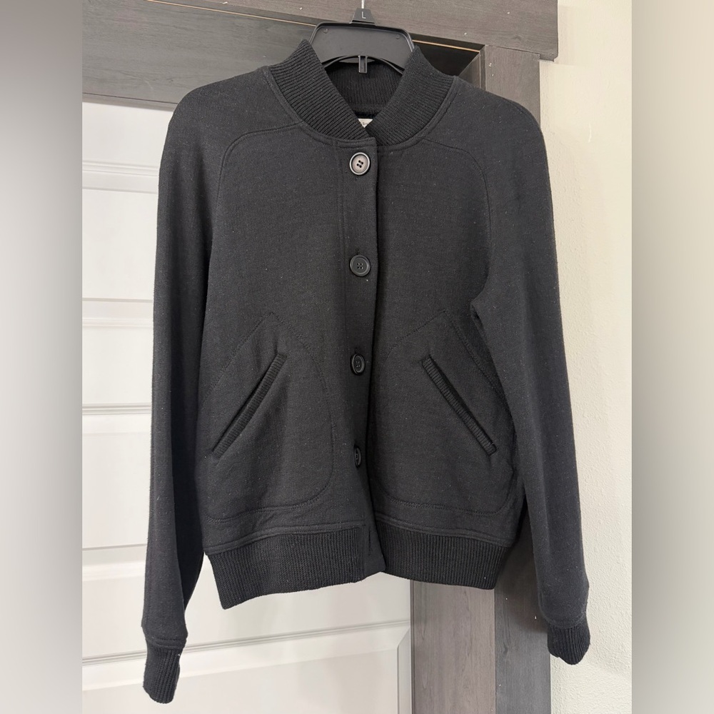 Sophie Max Black Bomber Jacket women’s size S  NWT